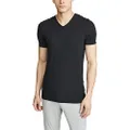 Calvin Klein Men's Ultra-Soft Modal Lounge Short Sleeve V-Neck Undershirt, Black, Medium