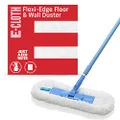 E-Cloth Flexi-Edge Floor & Wall Duster, Reusable Dusting Mop for Floor Cleaning, Floor Cleaner Ideal for Harword, Tile, Laminate and Other Hard Surfaces, 100 Wash Guarantee, 1 Pack