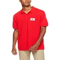 Calvin Klein Jeans Men's Monogram Logo Regular Fit Polo, Racing Red, XL