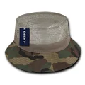 DECKY Mesh Bucket Hat, Woodland, Large/X-Large