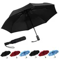 SY COMPACT Travel Umbrella Automatic Windproof Umbrellas-Factory Store, Black