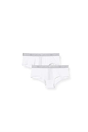 Emporio Armani Underwear Women's Iconic Cotton Underwear, Bianco, L