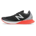 New Balance FuelCell Echo Men's Running Shoes, Black with Steel & Neo Flame, 8.5 US