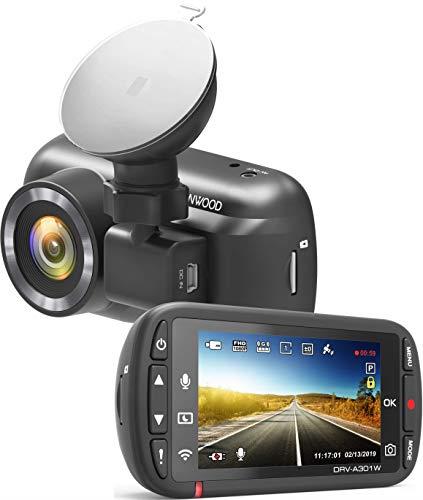 KENWOOD DRV-A301W - Full HD Dash Cam - 2.7" LCD Screen - Smartphone App - 16GB SD-Card