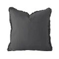 Bambury Linen Cushion, 50x50 cm, Charcoal