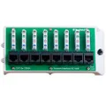 Legrand-On-Q AC1058 8-Port Cat 5e Network Interface Module, 1.5" x 6.41" x 2.9", Green