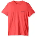 NAUTICA Men's Short Sleeve Solid Crew Neck T-shirt T Shirt, Melon Berry, Small US