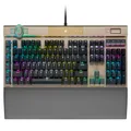 CORSAIR K100 RGB Optical-Mechanical Gaming Keyboard (CORSAIR OPX Keyswitches: Hyper-Fast & Linear, PBT Double-Shot Keycaps, Elgato Stream Deck Integration) QWERTY, Midnight Gold