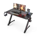 Eureka Ergonomic 43" Small Gaming Desk - Black