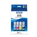 EPSON 512 EcoTank Ink Ultra-high Capacity Bottle Color Combo Pack (T512520-S) Works with EcoTank ET-2720, ET-2800, ET-2803, ET-2840, ET-4700, ET-4800, ET-4810