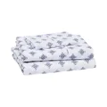 Amazon Basics Lightweight Super Soft Easy Care Microfiber Bed Sheet Set with 36-cm Deep Pockets - Twin, Blue Gray Medallion
