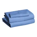 Amazon Basics Lightweight Super Soft Easy Care Microfiber Bed Sheet Set with 36-cm Deep Pockets - Twin XL, Dutch Blue