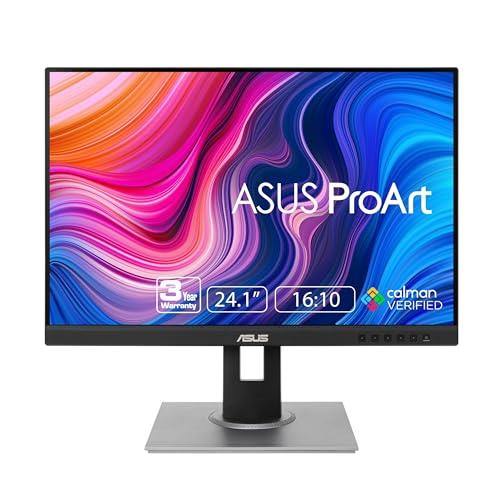 ASUS ProArt Display PA248QV 24.1” WUXGA (1920 x 1200) 16:10 Monitor, 100% sRGB/Rec.709 ΔE < 2, IPS, DisplayPort HDMI D-Sub, Calman Verified, Anti-Glare, Tilt Pivot Swivel Height Adjustable, Black