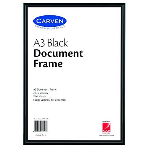 CARVEN QFWBLKA3 Document Frame, Black A3