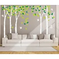Giant Jungle Tree Wall Decal Removable Vinyl Sticker Mural Art Living Room Nursery Kids Rooms Wall D?cor White and Green
