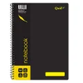 Quill A4 Spiral Notebook, Wirebound, Black PP, 120 Pages, 70GSM