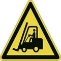 Durable Warning of Industrial Trucks Floor Sticker Safety Sign, Yellow/Black