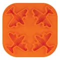Tovolo Novelty Airplane Ice Cube Mold Trays, Flexible Silicone, Dishwasher Safe 1.13x8.25x1.06 inches Orange