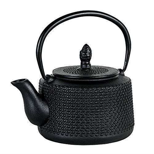 Avanti Emperor Hobnail Cast Iron Teapot, Black, 750 ml
