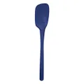 Tovolo Flex-Core All Silicone Spoon with Angled Head & Measuring Marking Perfect for Cooking & Baking, Heat-Resistant & BPA-Free, Dishwasher-Safe, Deep Indigo