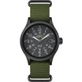 Timex Men's Expedition Scout 40 Watch, Green Slip-Thru, Mens Standard, Expedition Scout Nylon Slip-Thru Strap