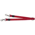 Rogz Classic Dual Use Double Split Dog Lead with Reflective Stitching Red Extra Large