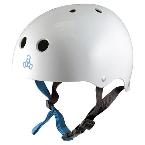 Triple Eight V.2 Sweatsaver Halo Water Helmet, Medium, White Glossy