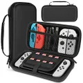 HEYSTOP Case for Nintendo Switch Protective Hard Portable Travel Carry Case Shell Pouch for Nintendo Switch Console and Accessories