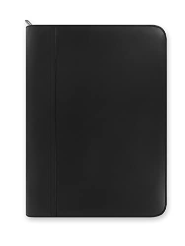 Filofax Metropol Zipped Folder with Calculator - Black