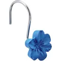 Amazon Basics Shower Curtain Hooks - Flower, Blue