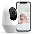 Nooie WiFi Camera 1080P, 360-degree Wireless IP Camera, Home Security Camera, Baby Pet Monitor, Motion Tracking, Super IR Night Vision, Two-way Audio, Motion & Sound Detection, Cloud Storage, Works wi