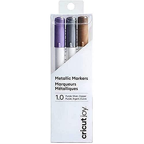 Cricut Joy Metallic Markers, 1.0 (3) Violet, Copper, Silver