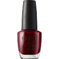 OPI Nail Lacquer, Up to 7 Days of Wear, Chip Resistant and Fast Drying Nail Polish, Got the Blues For Red, 15ml
