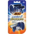 BIC Comfort 3 Advanced Men's Razors - Pack of 4