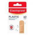 Elastoplast Plastic Plasters with Bacteria Shield, Repels Water and Dirt, Breathable with Strong Adhesion to Protect Minor Wounds 19 mm x 72 mm – 40 Strips, Water Resistant Plasters, wound protection, Wound Healing, Wound Care, Dressing Wound, Breathable Plaster