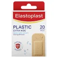 Elastoplast Extra Wide Plastic Plasters with Bacteria Shield, Repels Water and Dirt, Breathable with Strong Adhesion to Protect Minor Wounds 20pk, large bandages for wounds, large sterile dressing, Dressing Wound, Breathable Plaster