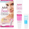 Nad's Facial Hair Removal Cream and Soothing Balm, All Skin Types, Face hair Remover, 28g