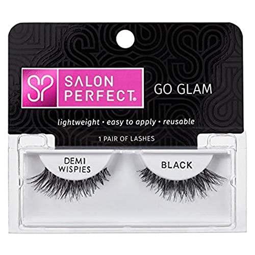 Salon Perfect Go Glam Demi Wispies Eyelashes, SP47512, 2 count