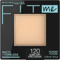 Maybelline New York Fit Me Matte & Poreless Pressed Powder - Classic Ivory 120,0.29 Ounce