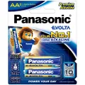 Panasonic Evolta AA Premium Alkaline Batteries, 2-Pack (LR6EG/2B)