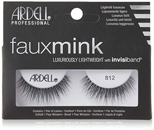 Ardell Faux Mink Lashes, 812 Black, (1 pack)