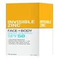 Invisible Zinc SPF50+ Face and Body Sunscreen, 150g