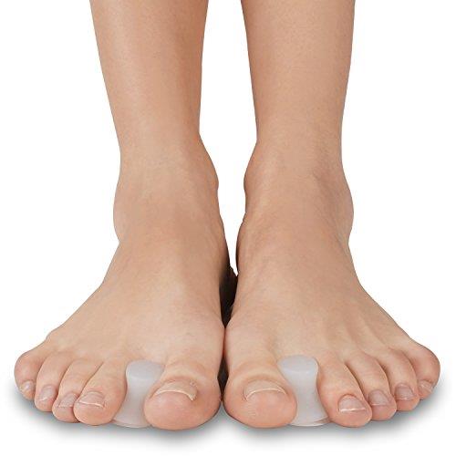 Soles Silicone Bunion Corrector | Soft Toe Separator Helps Reduce Foot and Hallux Valgus Pain | Fits Most Shoes | Unisex Design for Men and Women - L / 42-43-44-45