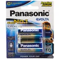Panasonic Evolta C Premium Alkaline Batteries, 2-Pack (LR14EG/2B)
