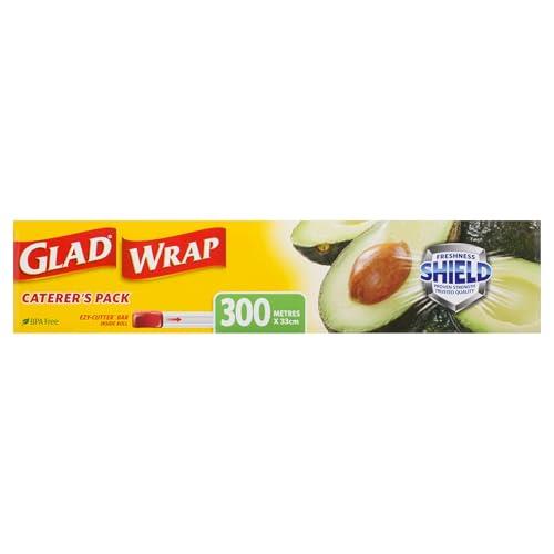 Glad Wrap, 300 Metre Clear Cling Wrap, BPA-Free, Microwave Ready, 300m x 33cm, 1 Count