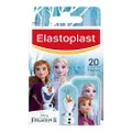 Elastoplast Disney Frozen Plasters, Assorted Sizes (20 Pieces), Coloured First Aid Plasters for Children, Kid's Plasters with Frozen Designs, Various Sized Plasters, children Bandage, wound protection, Wound Healing, Wound Care, Dressing Wound, Pain Free Bandage Removal