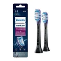 Philips Sonicare Electric Toothbrush Heads - G3 Premium Gum Care Standard (2-pack) with BrushSync Mode Pairing, Black, HX9052/96