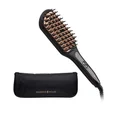 Remington Proluxe Salon Ionic Straightening Hair Brush, CB7480AU, Ceramic Bristles with Anti-Static Ionic Technology, Heat Settings Up to 230°C, Includes Heat Resistant Pouch, Black