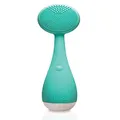 PMD Clean - Smart Facial Cleansing Device with Silicone Brush & Anti-Aging Massager - Waterproof - SonicGlow Vibration Technology - Lift, Firm, and Tone Skin on Face and Body - Teal