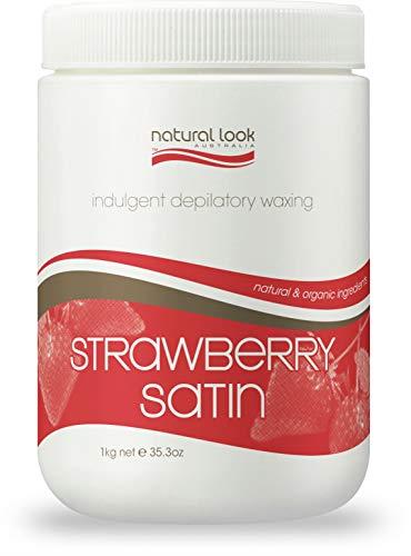 Natural Look Strip Depilatory Strawberry Satin Wax Tub 1000 g